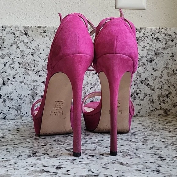 Stuart Weitzman Whichway stiletto platform sandals - Picture 10 of 11